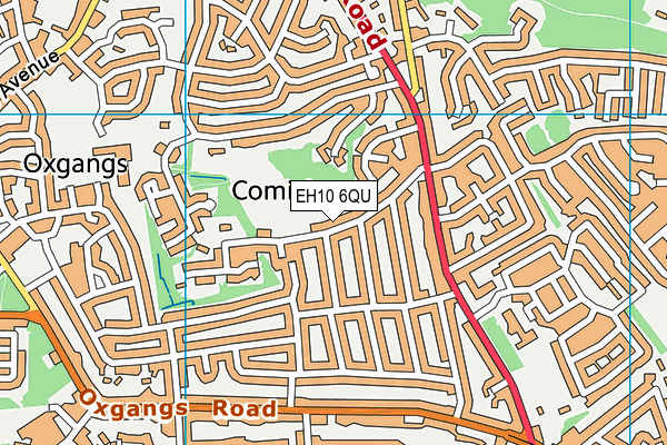 EH10 6QU map - OS VectorMap District (Ordnance Survey) EH10 6QU map - OS VectorMap District (Ordnance Survey)