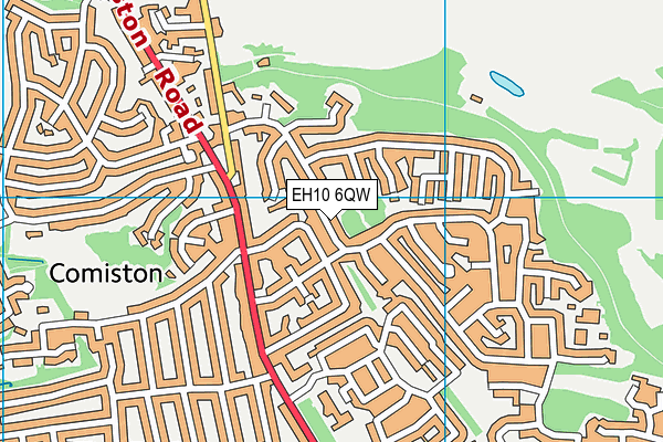 EH10 6QW map - OS VectorMap District (Ordnance Survey) EH10 6QW map - OS VectorMap District (Ordnance Survey)