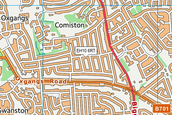 EH10 6RT map - OS VectorMap District (Ordnance Survey) EH10 6RT map - OS VectorMap District (Ordnance Survey)