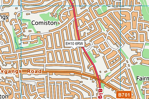 EH10 6RW map - OS VectorMap District (Ordnance Survey) EH10 6RW map - OS VectorMap District (Ordnance Survey)