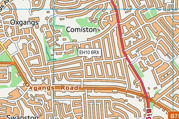 EH10 6RX map - OS VectorMap District (Ordnance Survey) EH10 6RX map - OS VectorMap District (Ordnance Survey)