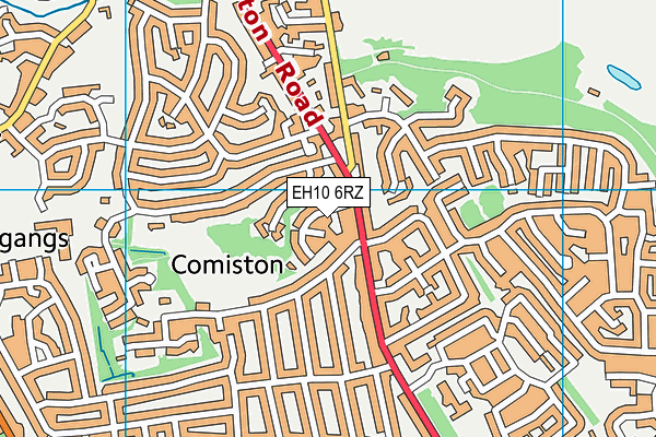 EH10 6RZ map - OS VectorMap District (Ordnance Survey) EH10 6RZ map - OS VectorMap District (Ordnance Survey)