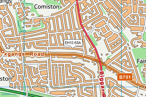 EH10 6SA map - OS VectorMap District (Ordnance Survey) EH10 6SA map - OS VectorMap District (Ordnance Survey)