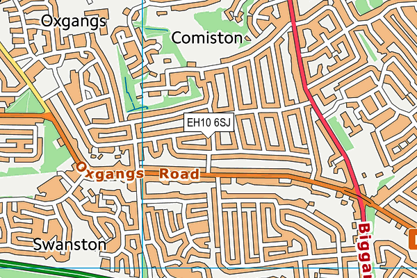 EH10 6SJ map - OS VectorMap District (Ordnance Survey) EH10 6SJ map - OS VectorMap District (Ordnance Survey)