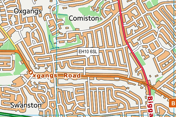 EH10 6SL map - OS VectorMap District (Ordnance Survey) EH10 6SL map - OS VectorMap District (Ordnance Survey)