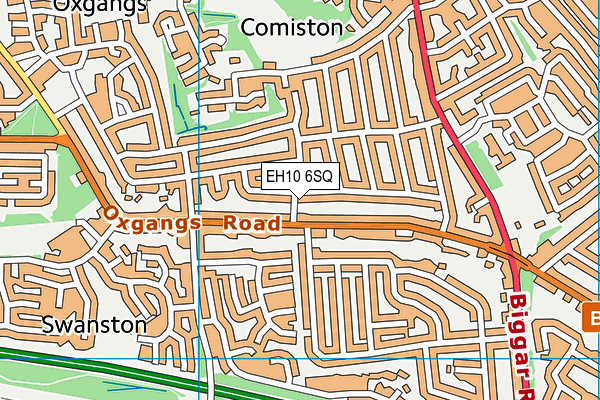 EH10 6SQ map - OS VectorMap District (Ordnance Survey) EH10 6SQ map - OS VectorMap District (Ordnance Survey)