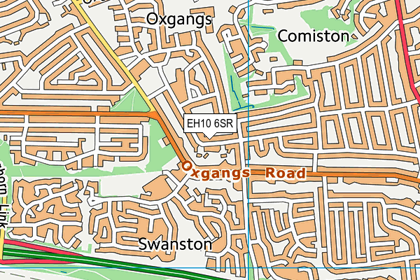 EH10 6SR map - OS VectorMap District (Ordnance Survey) EH10 6SR map - OS VectorMap District (Ordnance Survey)