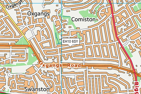 EH10 6SY map - OS VectorMap District (Ordnance Survey) EH10 6SY map - OS VectorMap District (Ordnance Survey)