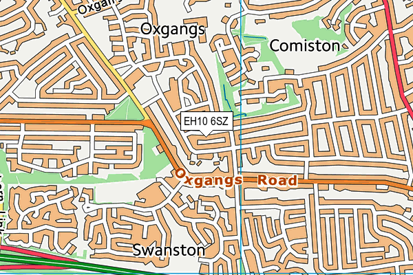 EH10 6SZ map - OS VectorMap District (Ordnance Survey) EH10 6SZ map - OS VectorMap District (Ordnance Survey)