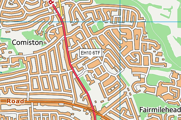 EH10 6TF map - OS VectorMap District (Ordnance Survey) EH10 6TF map - OS VectorMap District (Ordnance Survey)