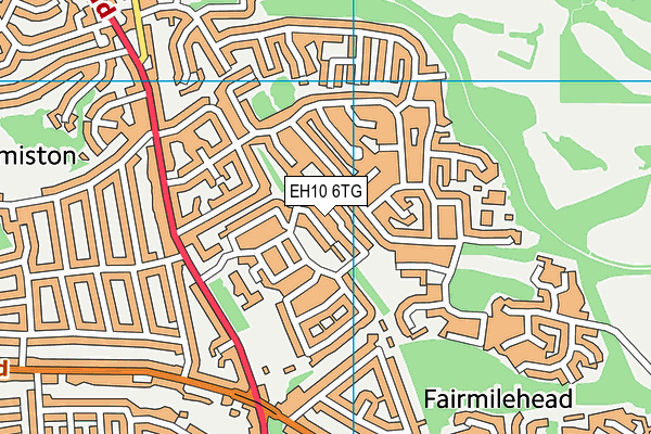 EH10 6TG map - OS VectorMap District (Ordnance Survey) EH10 6TG map - OS VectorMap District (Ordnance Survey)