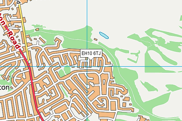 EH10 6TJ map - OS VectorMap District (Ordnance Survey) EH10 6TJ map - OS VectorMap District (Ordnance Survey)
