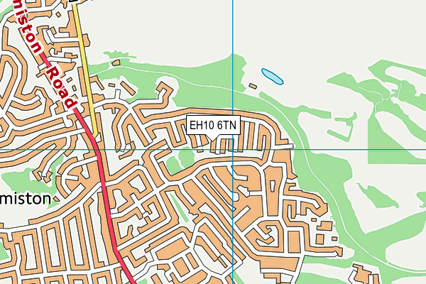 EH10 6TN map - OS VectorMap District (Ordnance Survey) EH10 6TN map - OS VectorMap District (Ordnance Survey)