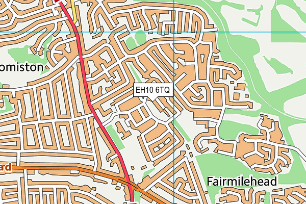 EH10 6TQ map - OS VectorMap District (Ordnance Survey)