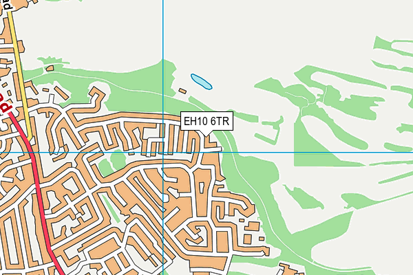 EH10 6TR map - OS VectorMap District (Ordnance Survey)