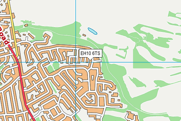 EH10 6TS map - OS VectorMap District (Ordnance Survey)
