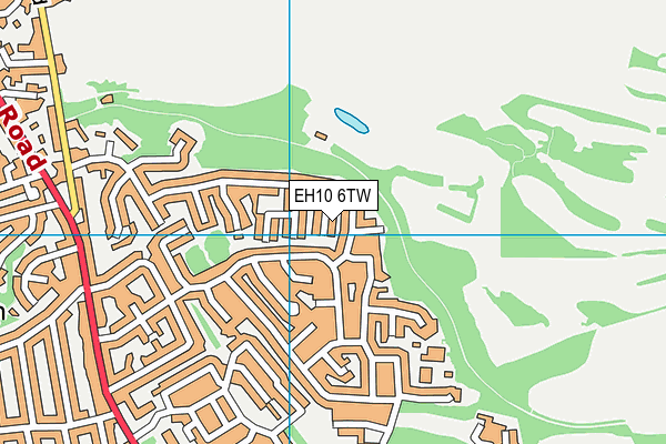 EH10 6TW map - OS VectorMap District (Ordnance Survey)