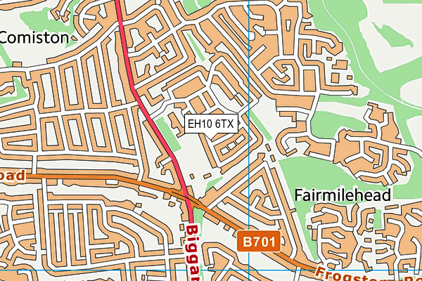 EH10 6TX map - OS VectorMap District (Ordnance Survey) EH10 6TX map - OS VectorMap District (Ordnance Survey)