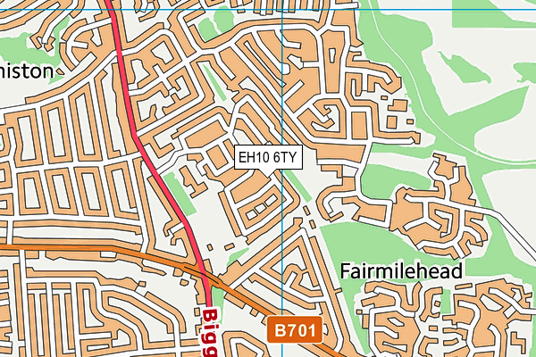 EH10 6TY map - OS VectorMap District (Ordnance Survey) EH10 6TY map - OS VectorMap District (Ordnance Survey)
