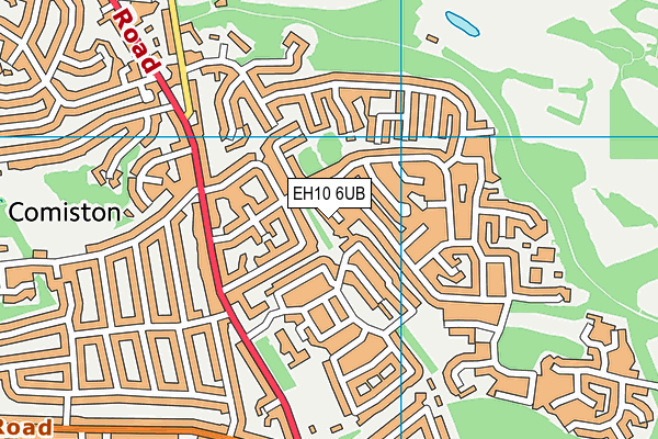 EH10 6UB map - OS VectorMap District (Ordnance Survey) EH10 6UB map - OS VectorMap District (Ordnance Survey)