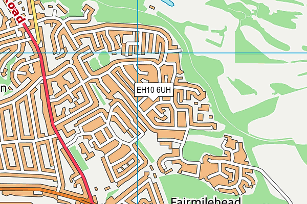 EH10 6UH map - OS VectorMap District (Ordnance Survey) EH10 6UH map - OS VectorMap District (Ordnance Survey)