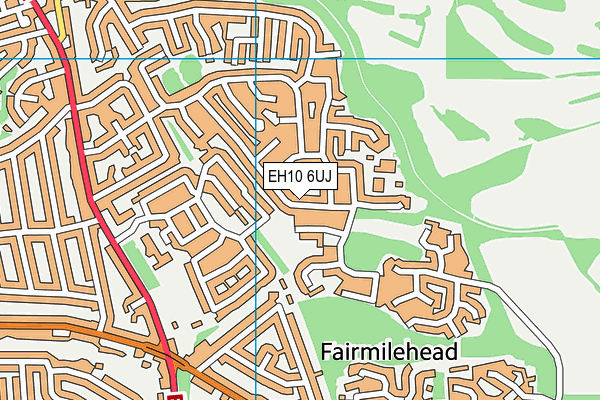EH10 6UJ map - OS VectorMap District (Ordnance Survey)