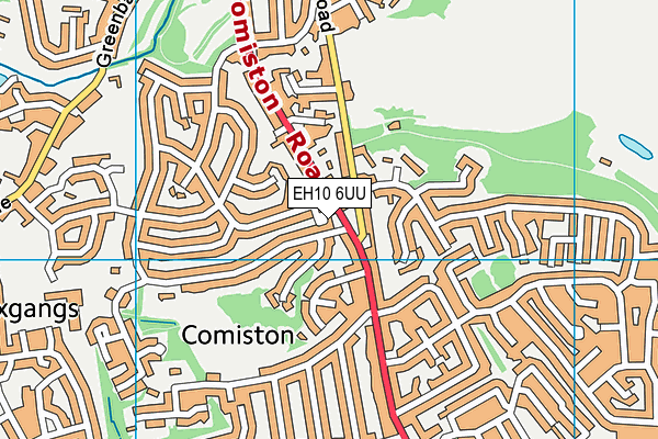 EH10 6UU map - OS VectorMap District (Ordnance Survey) EH10 6UU map - OS VectorMap District (Ordnance Survey)