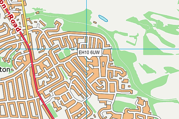 EH10 6UW map - OS VectorMap District (Ordnance Survey) EH10 6UW map - OS VectorMap District (Ordnance Survey)