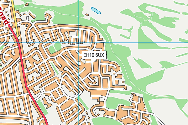 EH10 6UX map - OS VectorMap District (Ordnance Survey) EH10 6UX map - OS VectorMap District (Ordnance Survey)