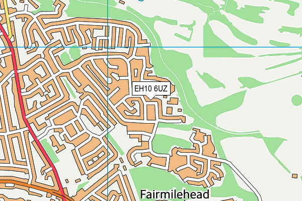 EH10 6UZ map - OS VectorMap District (Ordnance Survey) EH10 6UZ map - OS VectorMap District (Ordnance Survey)