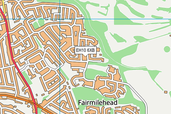 EH10 6XB map - OS VectorMap District (Ordnance Survey) EH10 6XB map - OS VectorMap District (Ordnance Survey)