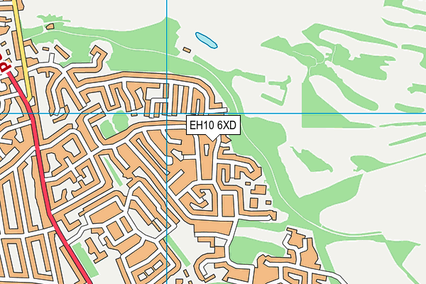 EH10 6XD map - OS VectorMap District (Ordnance Survey) EH10 6XD map - OS VectorMap District (Ordnance Survey)