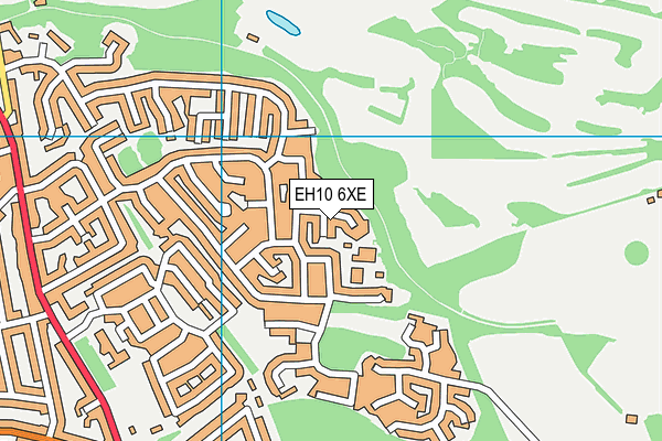 EH10 6XE map - OS VectorMap District (Ordnance Survey) EH10 6XE map - OS VectorMap District (Ordnance Survey)