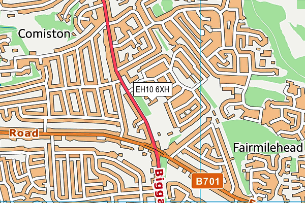 EH10 6XH map - OS VectorMap District (Ordnance Survey) EH10 6XH map - OS VectorMap District (Ordnance Survey)