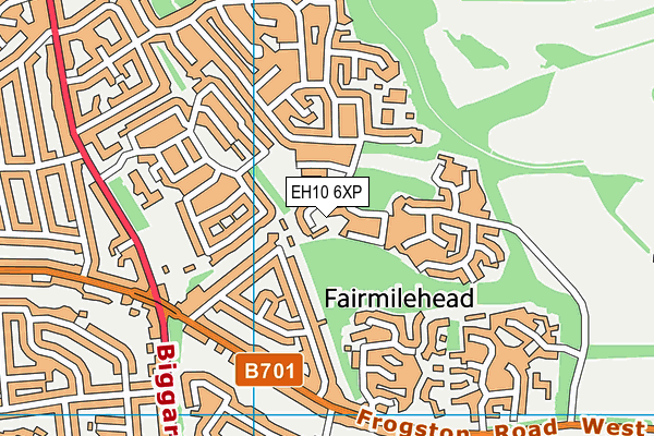 EH10 6XP map - OS VectorMap District (Ordnance Survey) EH10 6XP map - OS VectorMap District (Ordnance Survey)
