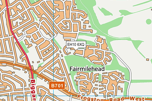 EH10 6XQ map - OS VectorMap District (Ordnance Survey) EH10 6XQ map - OS VectorMap District (Ordnance Survey)