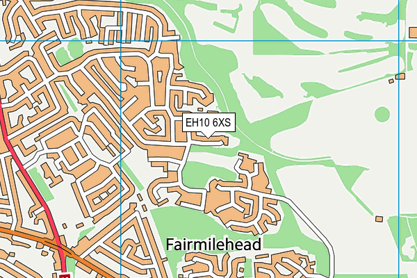 EH10 6XS map - OS VectorMap District (Ordnance Survey) EH10 6XS map - OS VectorMap District (Ordnance Survey)