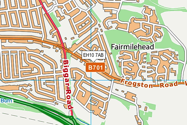 EH10 7AB map - OS VectorMap District (Ordnance Survey) EH10 7AB map - OS VectorMap District (Ordnance Survey)