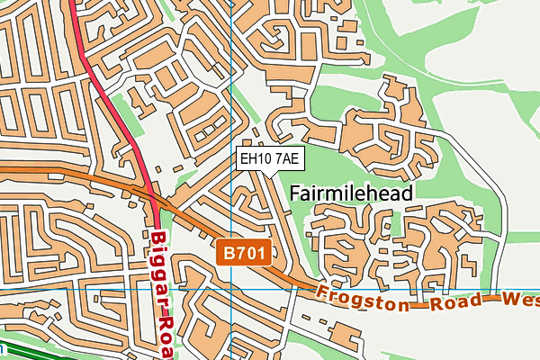 EH10 7AE map - OS VectorMap District (Ordnance Survey) EH10 7AE map - OS VectorMap District (Ordnance Survey)