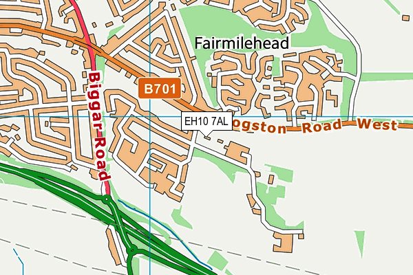 EH10 7AL map - OS VectorMap District (Ordnance Survey) EH10 7AL map - OS VectorMap District (Ordnance Survey)