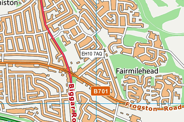 EH10 7AQ map - OS VectorMap District (Ordnance Survey) EH10 7AQ map - OS VectorMap District (Ordnance Survey)