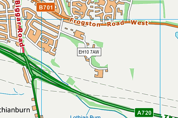EH10 7AW map - OS VectorMap District (Ordnance Survey) EH10 7AW map - OS VectorMap District (Ordnance Survey)