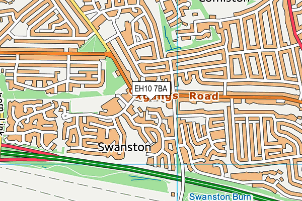 EH10 7BA map - OS VectorMap District (Ordnance Survey) EH10 7BA map - OS VectorMap District (Ordnance Survey)