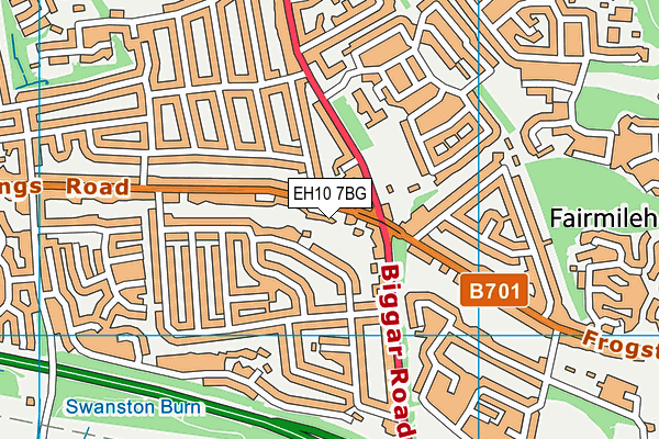 EH10 7BG map - OS VectorMap District (Ordnance Survey) EH10 7BG map - OS VectorMap District (Ordnance Survey)
