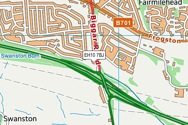 EH10 7BJ map - OS VectorMap District (Ordnance Survey) EH10 7BJ map - OS VectorMap District (Ordnance Survey)