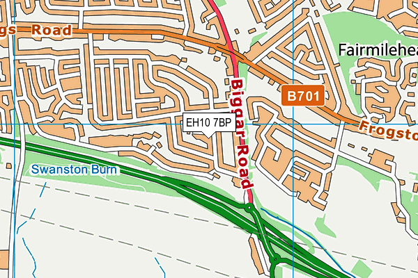 EH10 7BP map - OS VectorMap District (Ordnance Survey) EH10 7BP map - OS VectorMap District (Ordnance Survey)