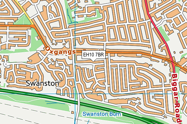 EH10 7BR map - OS VectorMap District (Ordnance Survey)