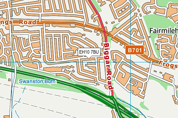 EH10 7BU map - OS VectorMap District (Ordnance Survey) EH10 7BU map - OS VectorMap District (Ordnance Survey)