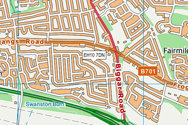 EH10 7DN map - OS VectorMap District (Ordnance Survey) EH10 7DN map - OS VectorMap District (Ordnance Survey)