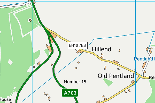 EH10 7EB map - OS VectorMap District (Ordnance Survey)